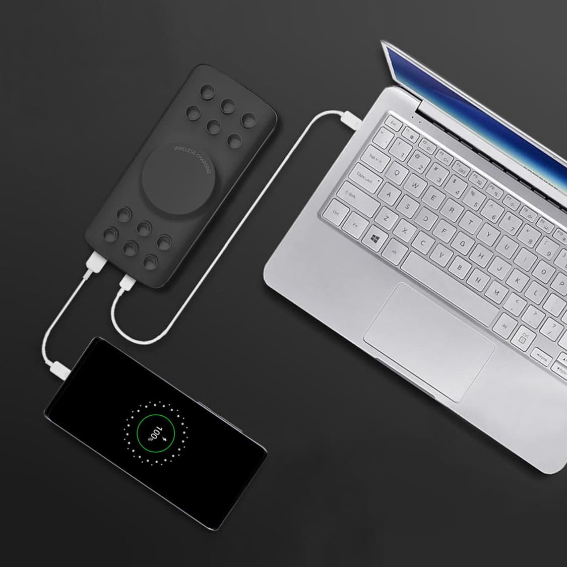 (새상품) 무선 흡착 고속충전 보조배터리 10000mAh 상품이미지3