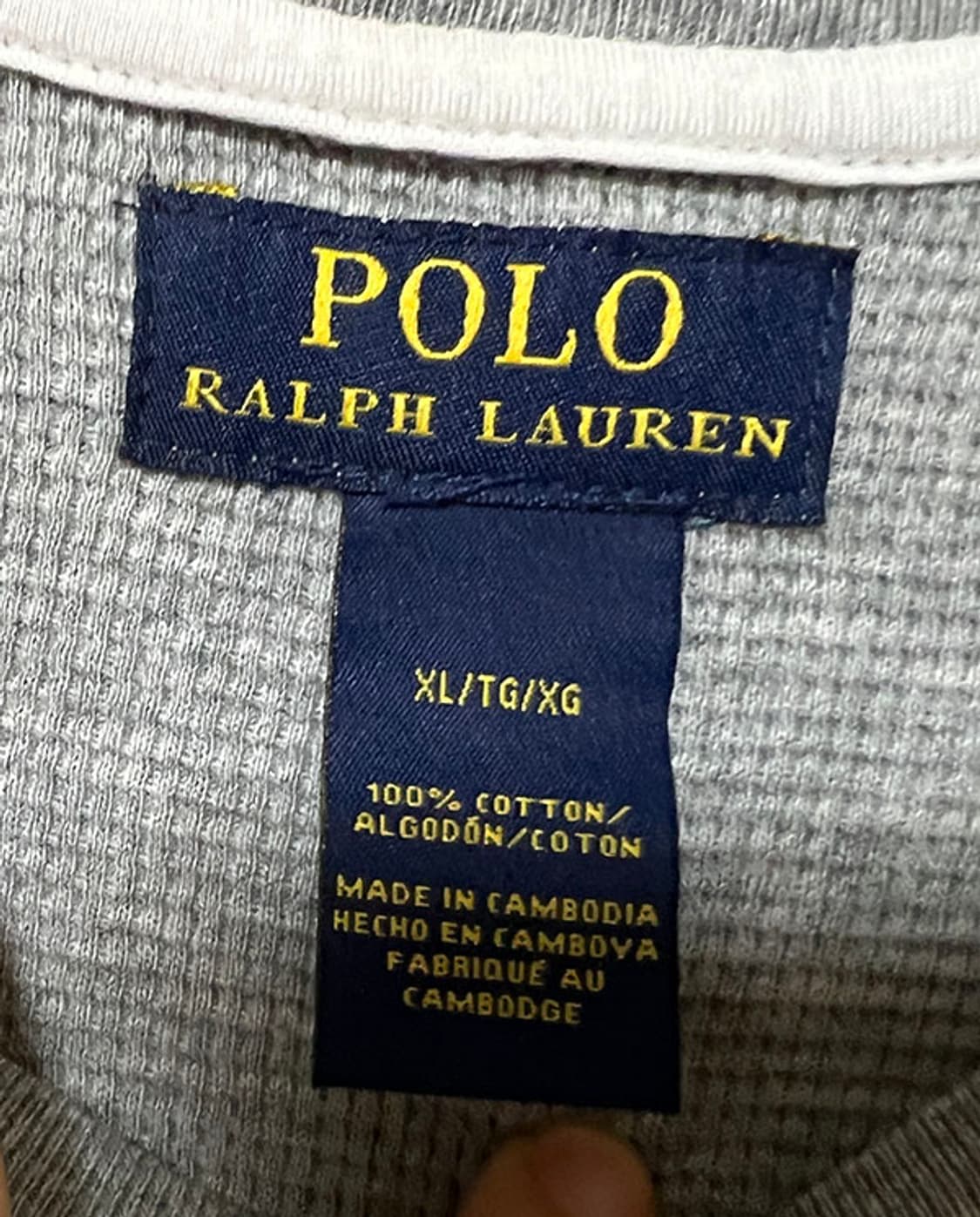 POLO 폴로 포니자수 와플 남자 반팔티셔츠 그레이 L 100 상품이미지4