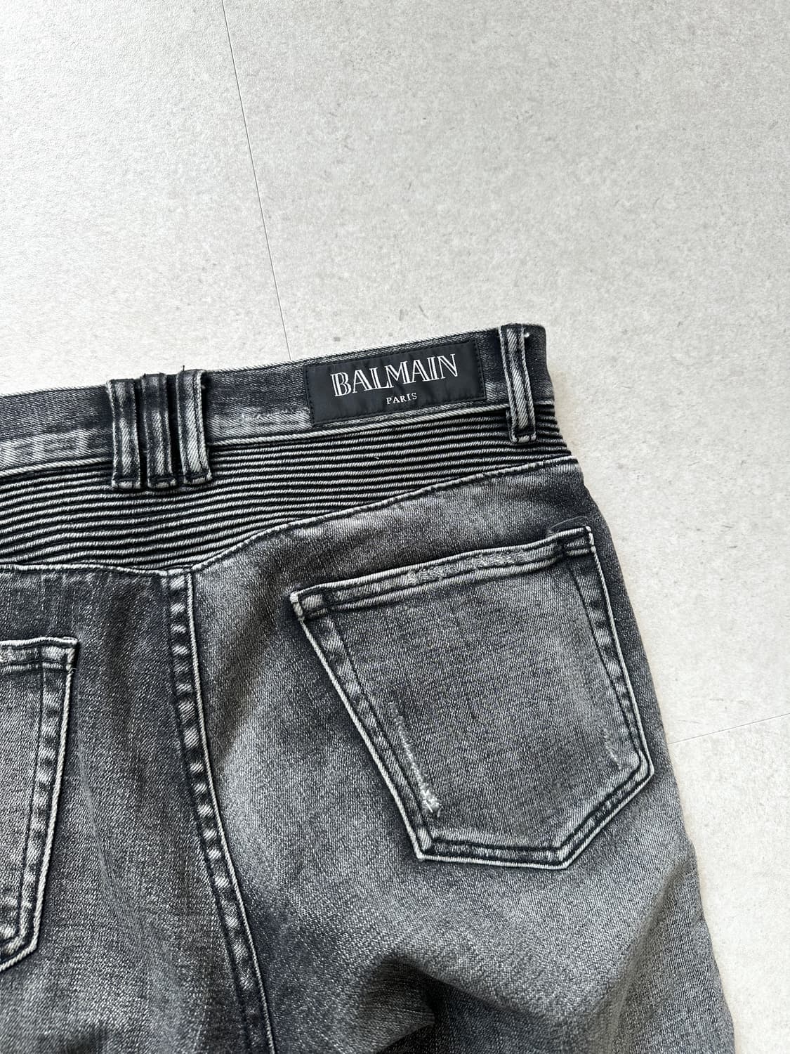 발망 디스트로이드 바이커 슬림진 상품이미지6