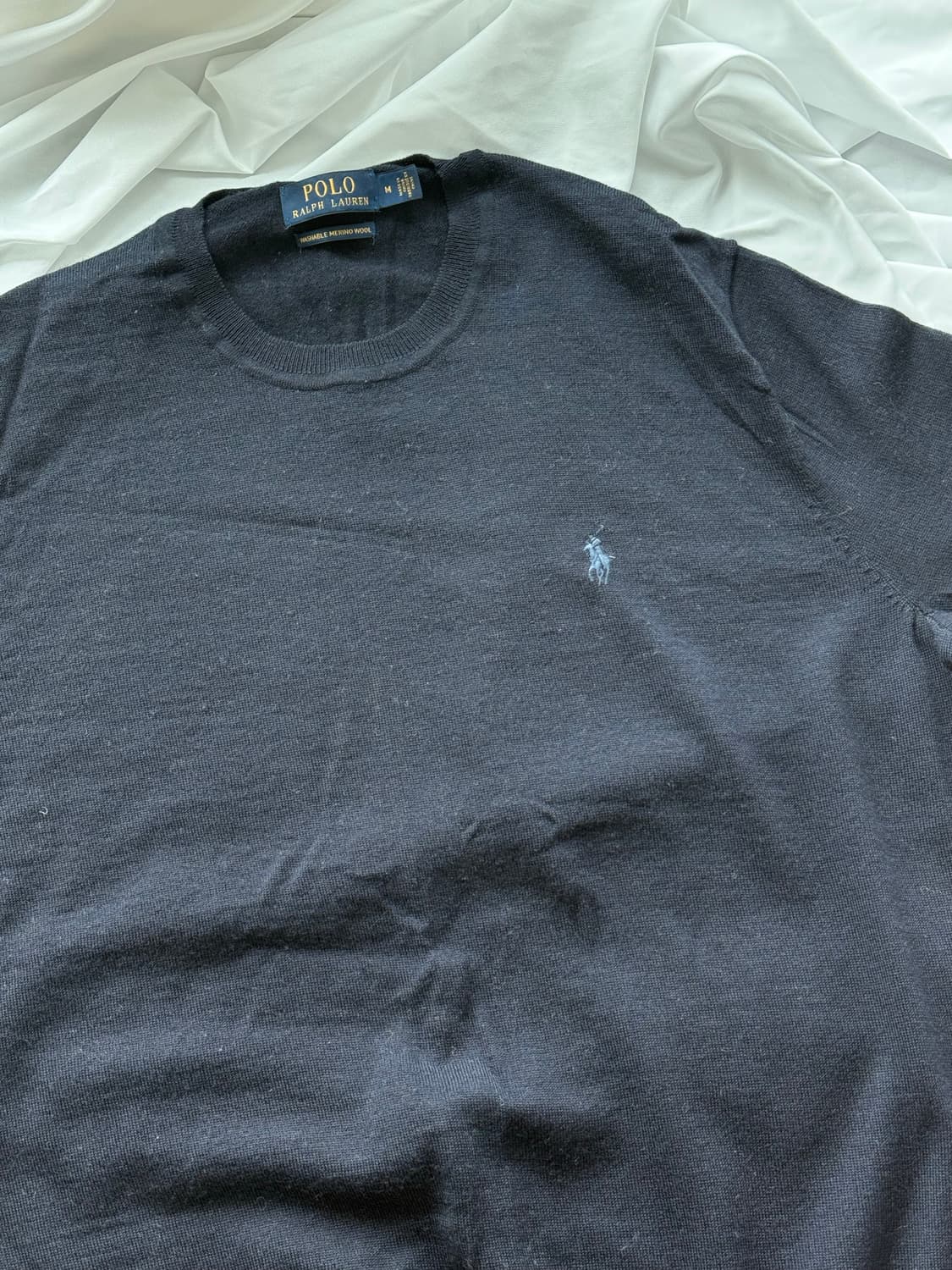 폴로 랄프로렌 워셔블 메리노 울 크루넥 니트 상품이미지4