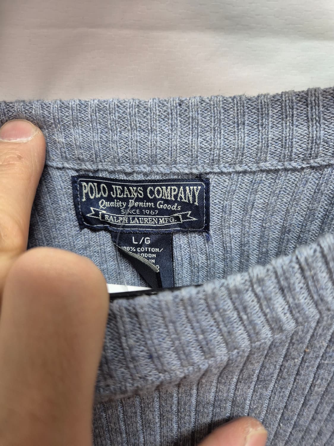 폴로진 골지 니트 상품이미지3