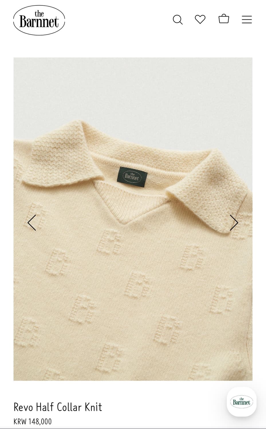 The barnnet Revo Half Collar Knit 상품이미지3