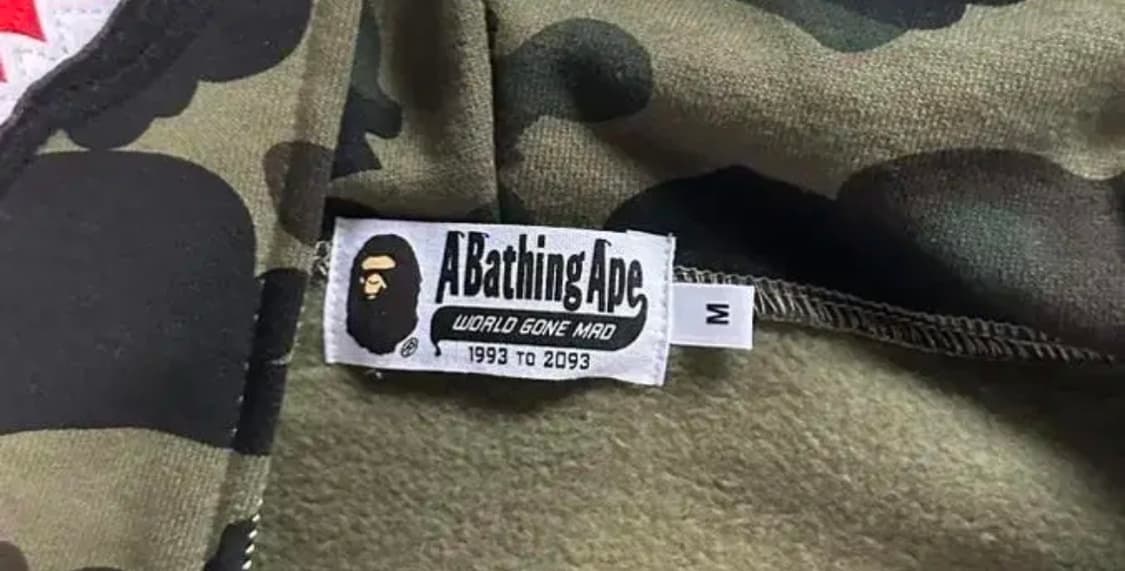 베이프 후드집업 녹계 m 상품이미지4