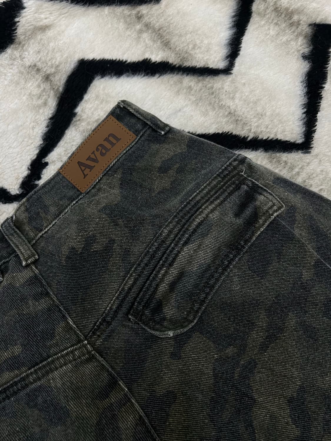 [S]어반드레스 와이드 카모 데님팬츠 상품이미지1