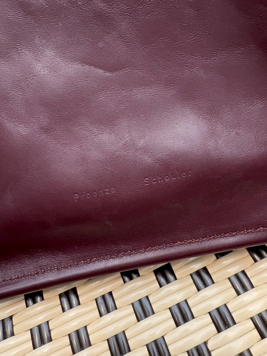 프로엔자슐러 레더 토트백 버건디, 더로우 르메르 상품이미지2