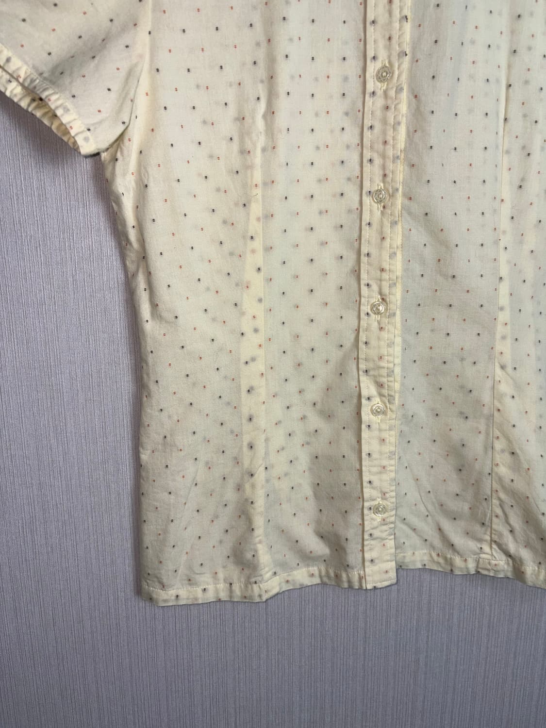 연노랑 도트 반소매 블라우스 상품이미지8