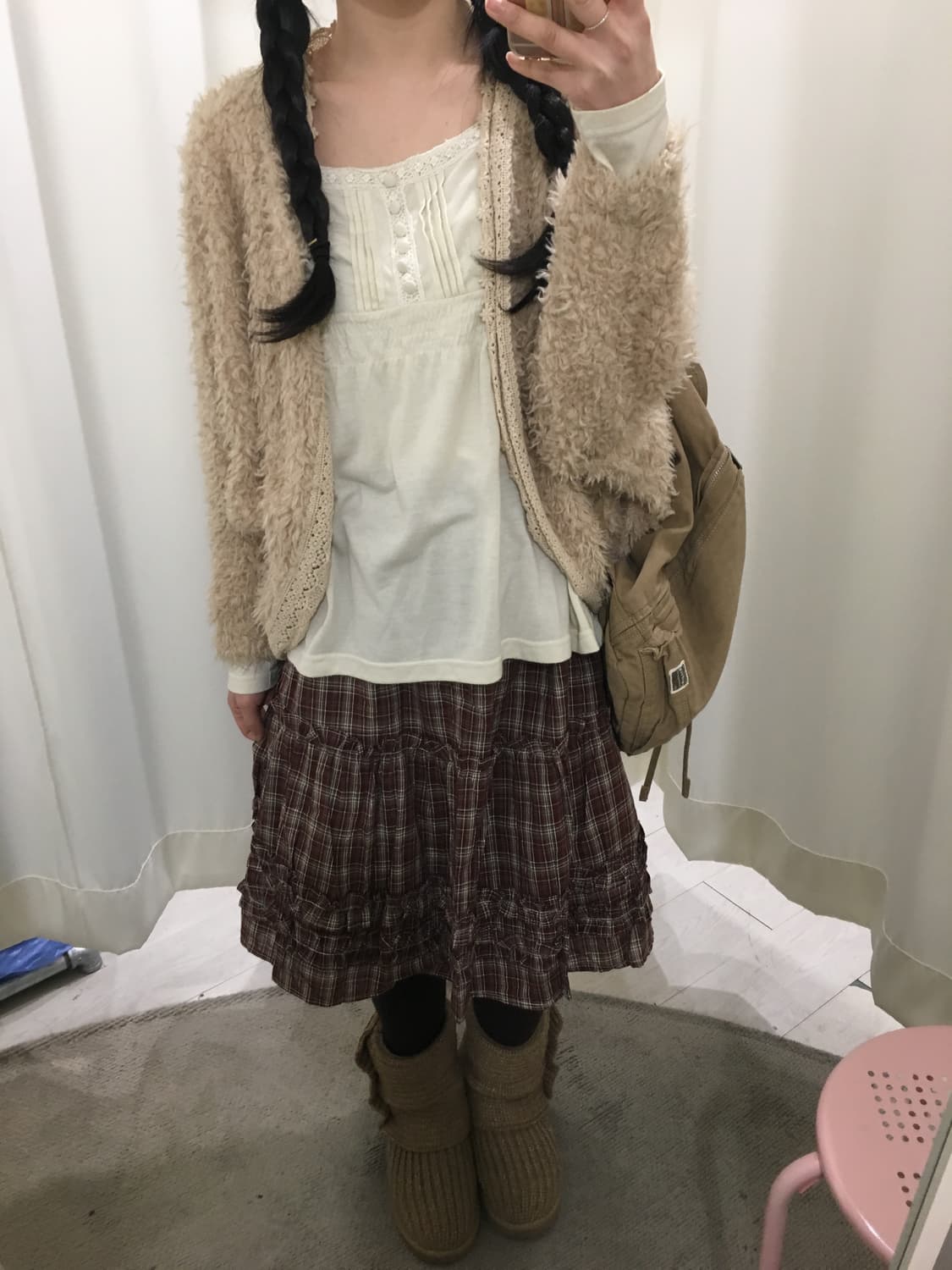 모리걸 레이스 퍼 볼레로 상품이미지5