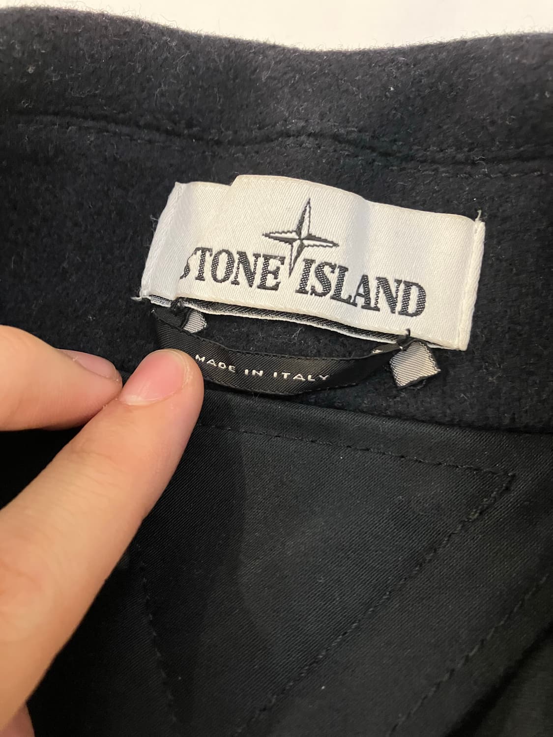 16FW 스톤아일랜드 울 피코트 블랙 상품이미지6