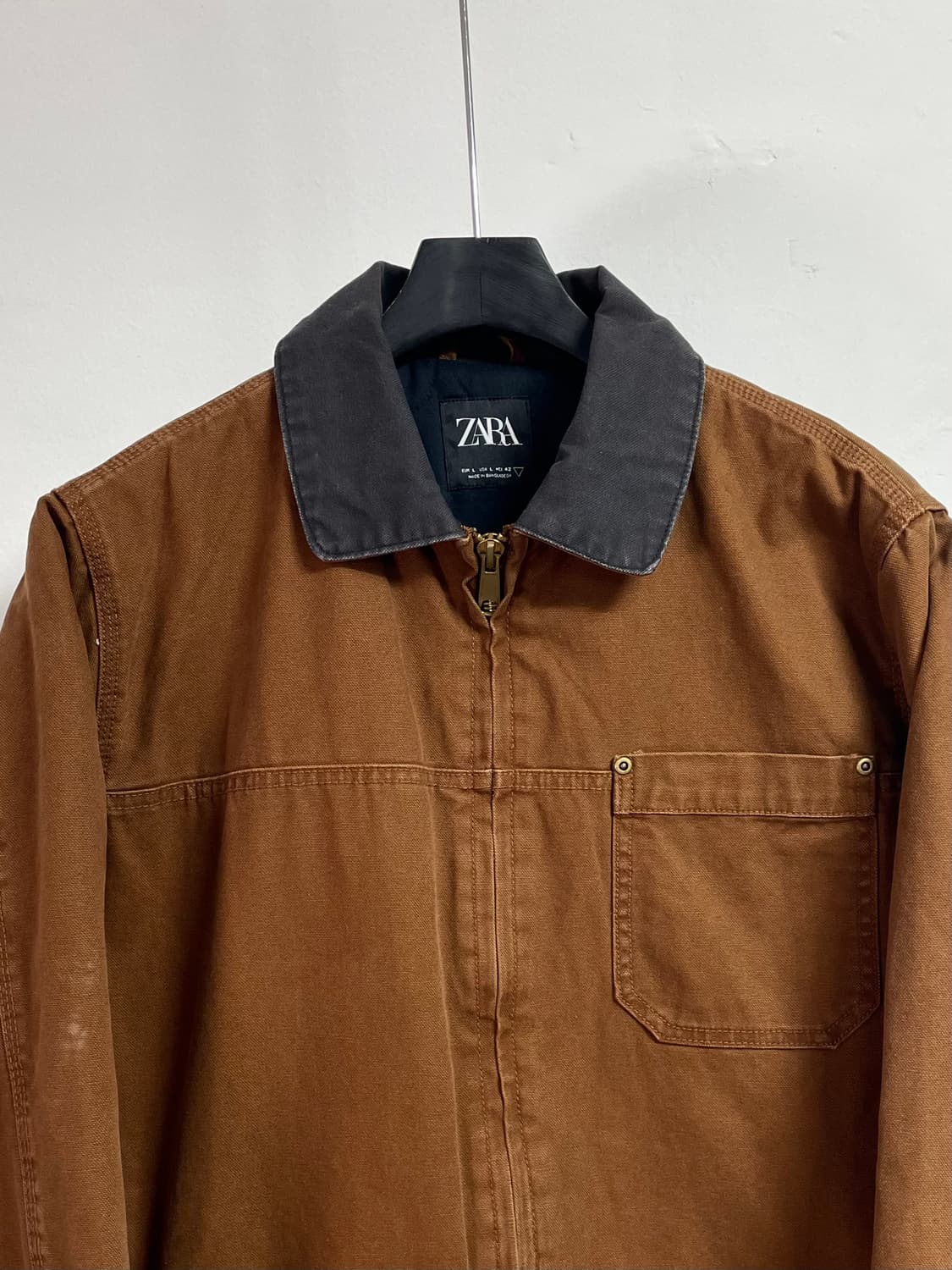 ZARA 자라 베이지 콘트라스트 워크자켓 (on.470) 상품이미지2