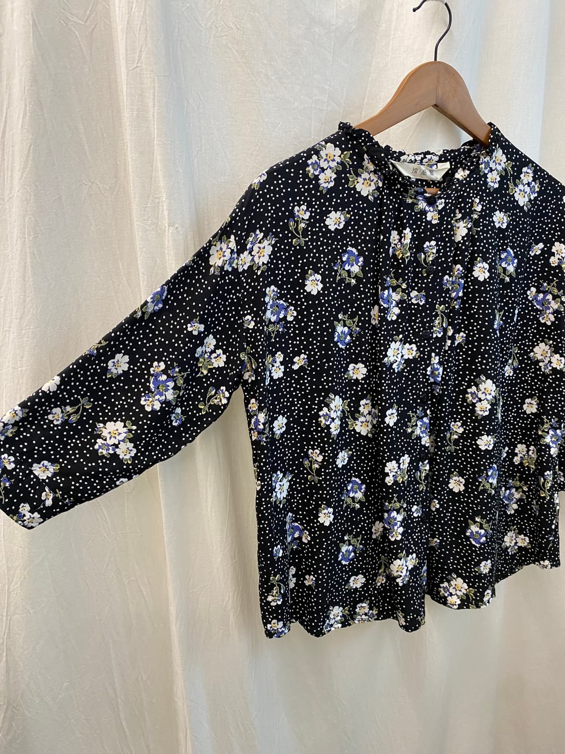 플라워패턴 6부 블라우스(M) 상품이미지6