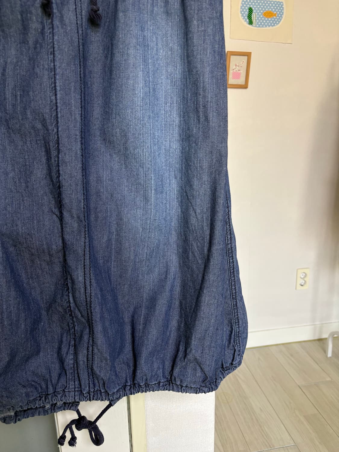 데님 벌룬 롱 스커트 상품이미지3