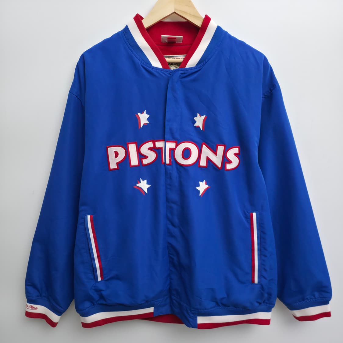 [L] 미첼낸네스 NBA 디트로이트 바시티 자켓 상품이미지1