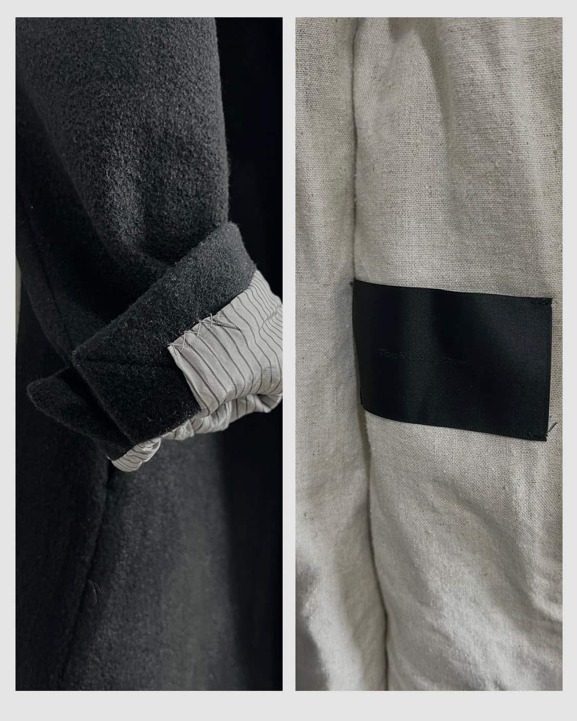 The Viridi Anne (더 비리디안) 코팅 하이넥 멜튼 울 코트 상품이미지10