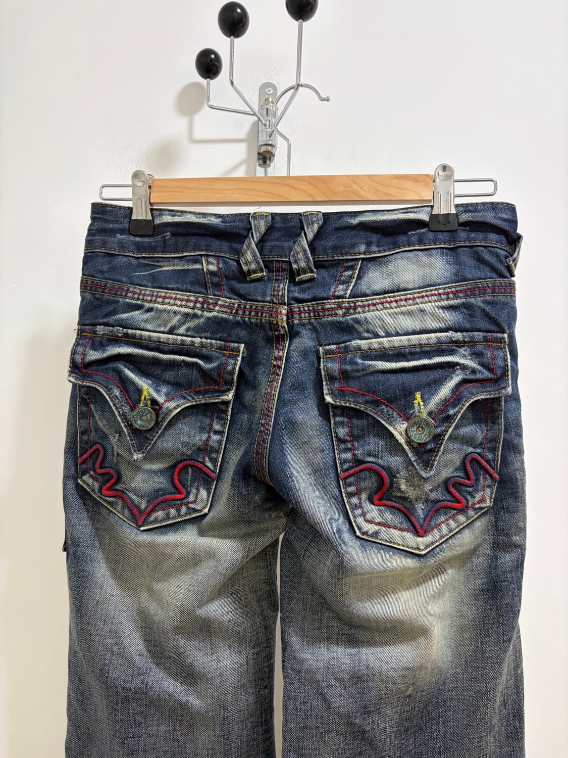 Anna Kerry Jeans 펑크 와이드 부츠컷 데님 팬츠 상품이미지10