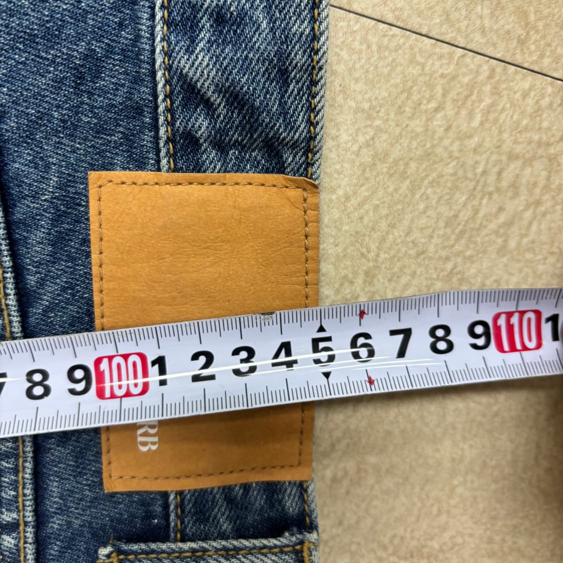 빈티지 중청 와이드 데님 팬츠 상품이미지4