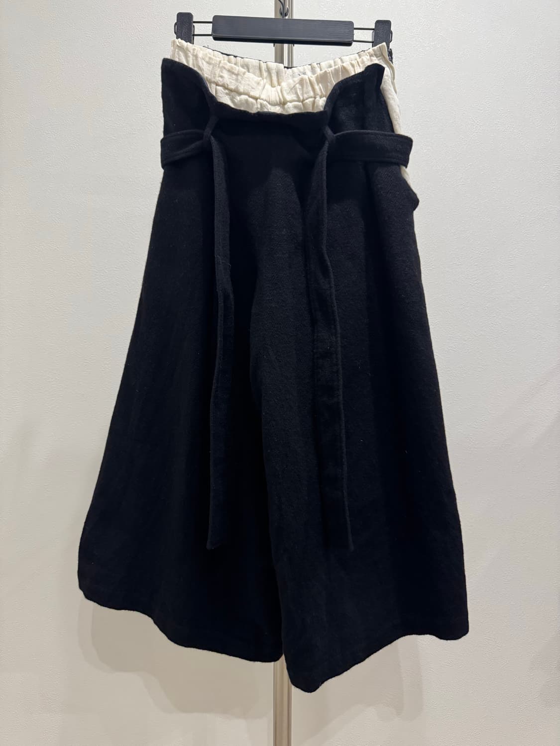 요지야마모토 울 레이어드 벨트 하카마 팬츠 상품이미지2