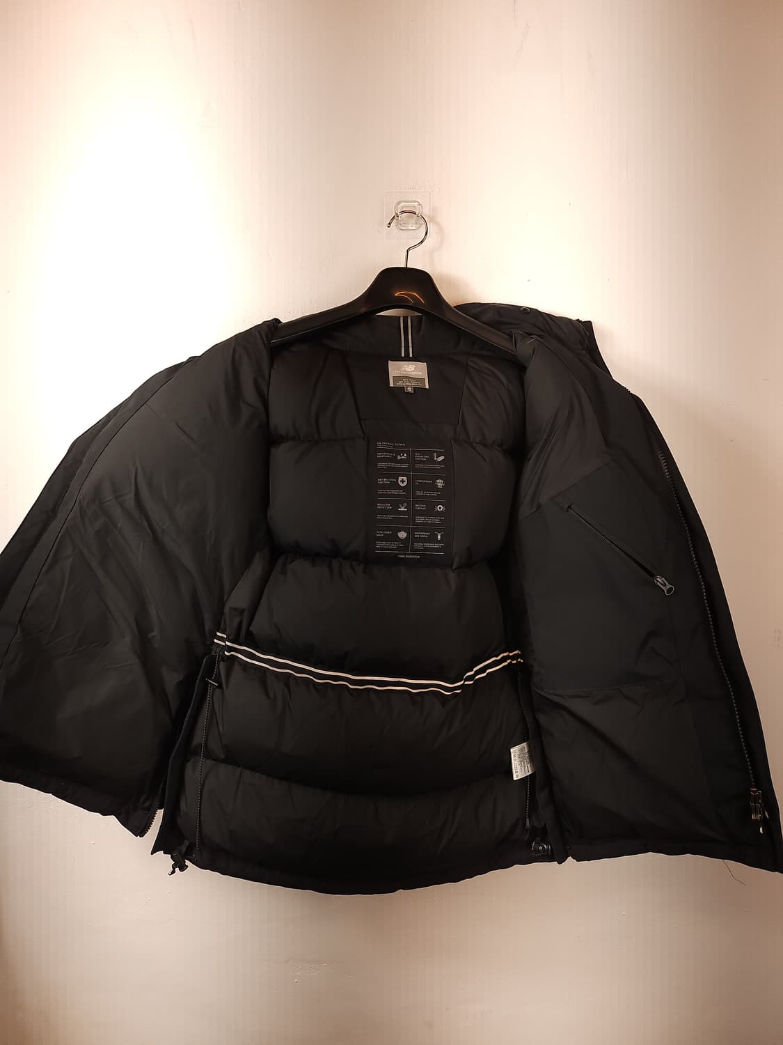 뉴발란스 패트롤 구스다운후드패딩 블랙 95 M 상품이미지8