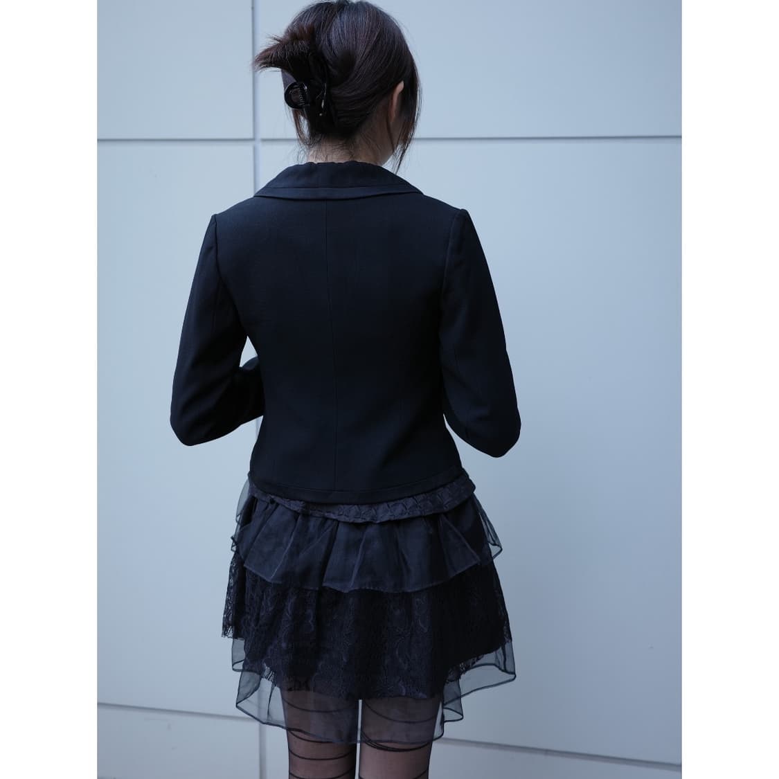 빈티지 블랙 블레이저 자켓 상품이미지4