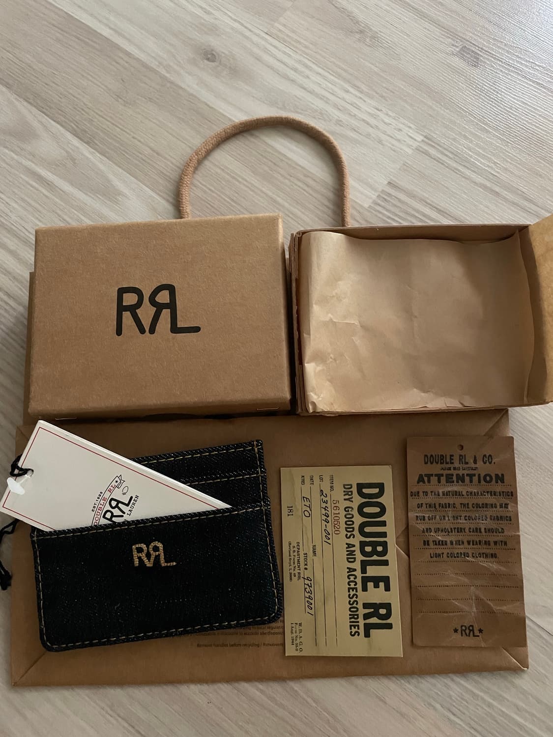 RRL 데님 카드지갑 (새상품) 상품이미지1