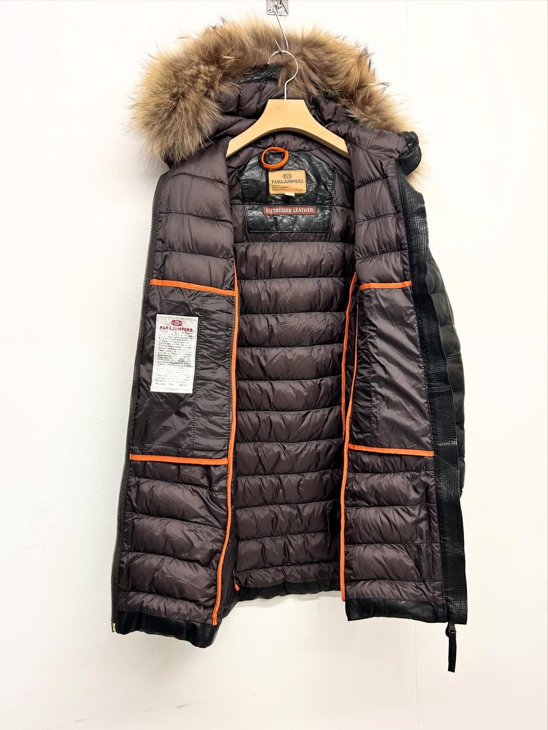 파라점퍼스 양가죽 블랙 롱 패딩 상품이미지7