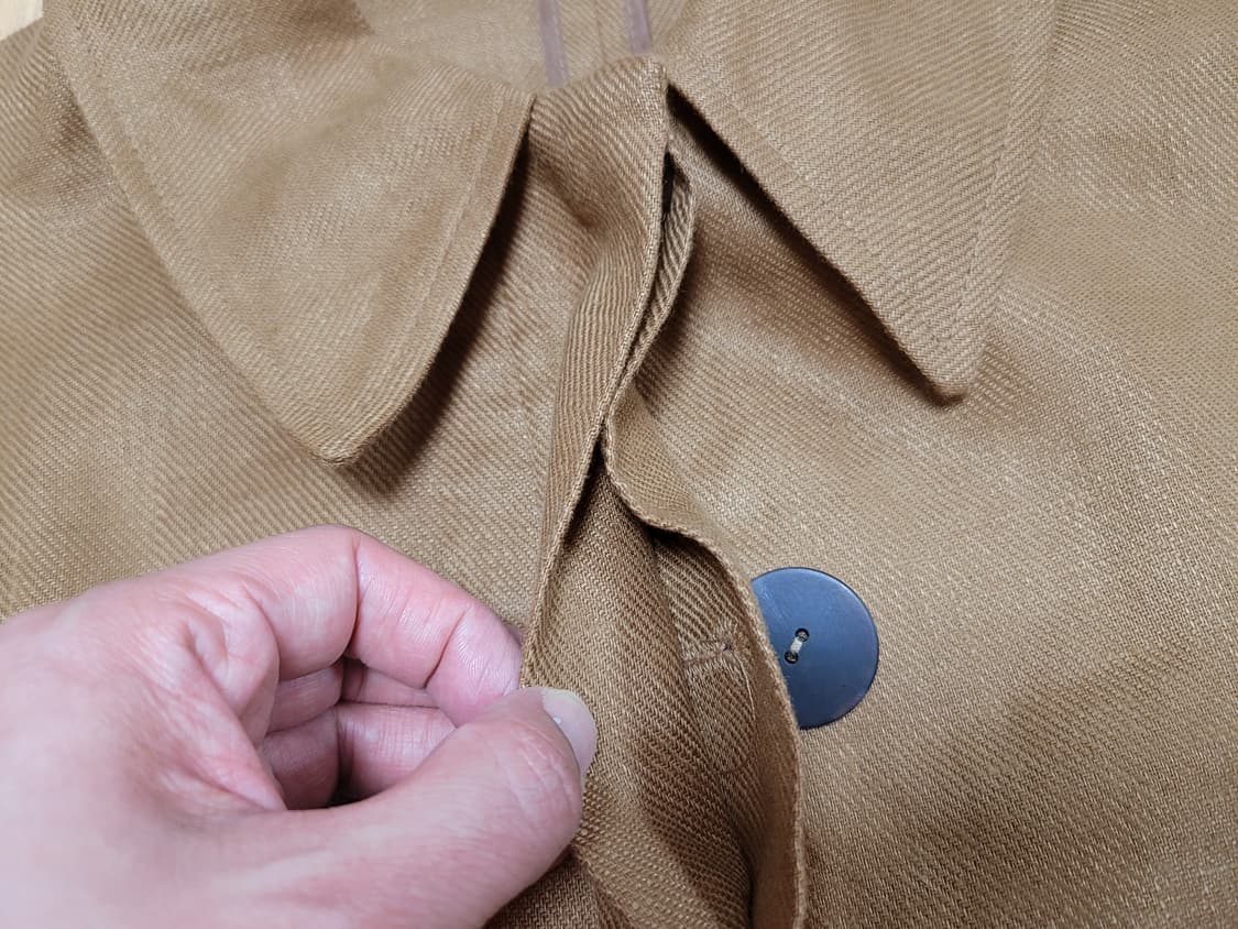 엣지(AtG) 스탠카라 린넨자켓 55-66 상품이미지6