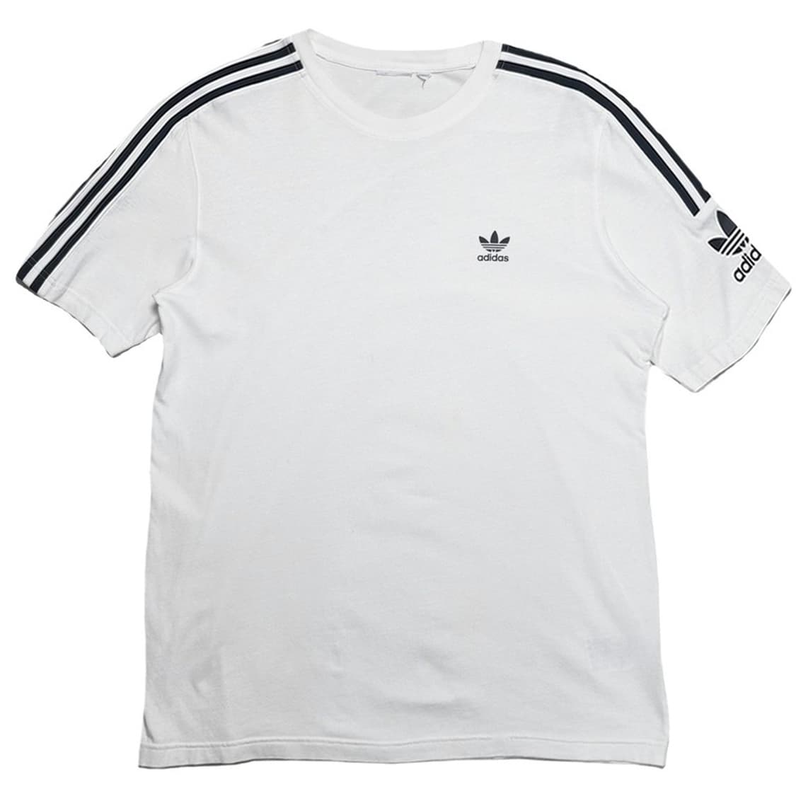 ADIDAS 유로파 스트라이프 티셔츠 화이트 M 상품이미지1