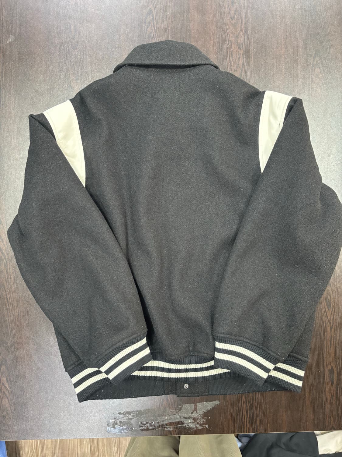 WHO.A.U 바시티 자켓 블랙 L 상품이미지8