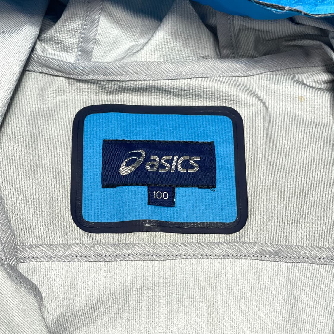 아식스 블루 경량 바람막이 점퍼 남성L 상품이미지4