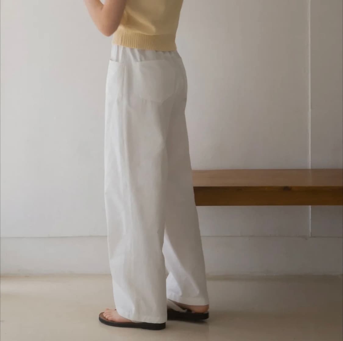 (새상품) 유라고 URAGO cotton banding pants 상품이미지3