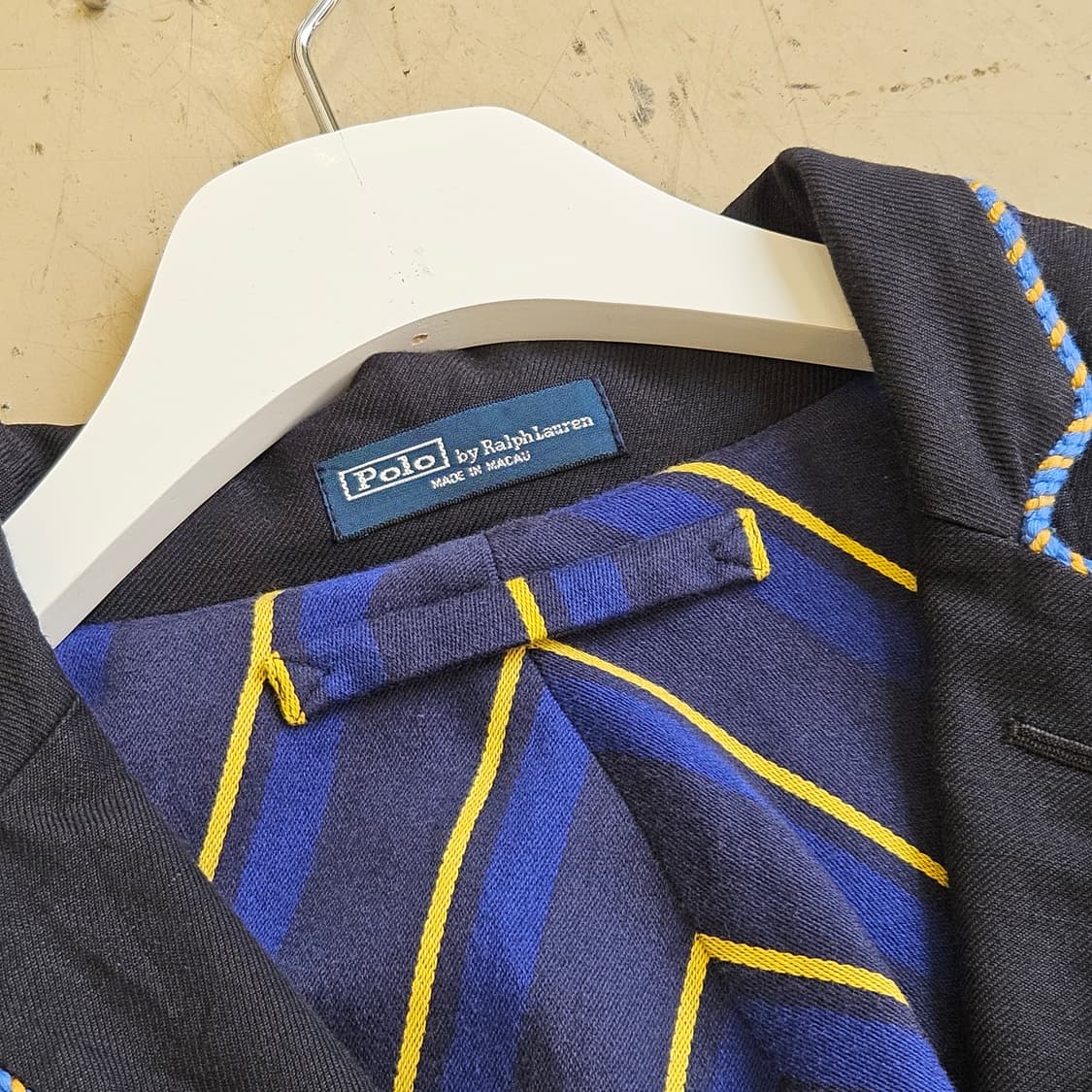 폴로 랄프로렌 네이비 린넨 네이비 블레이저 금장 버튼 L 100 상품이미지4
