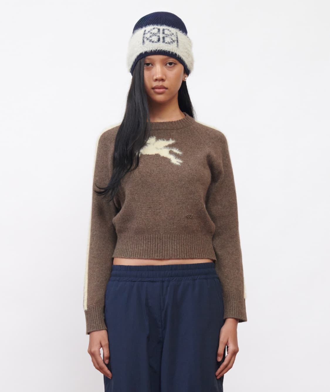 기준 kijun Pegasus Knit Pullover brown 상품이미지1