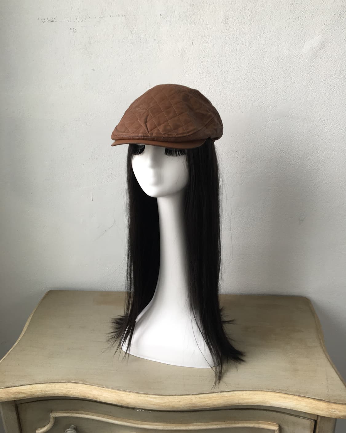 fake leather hunting cap 상품이미지3
