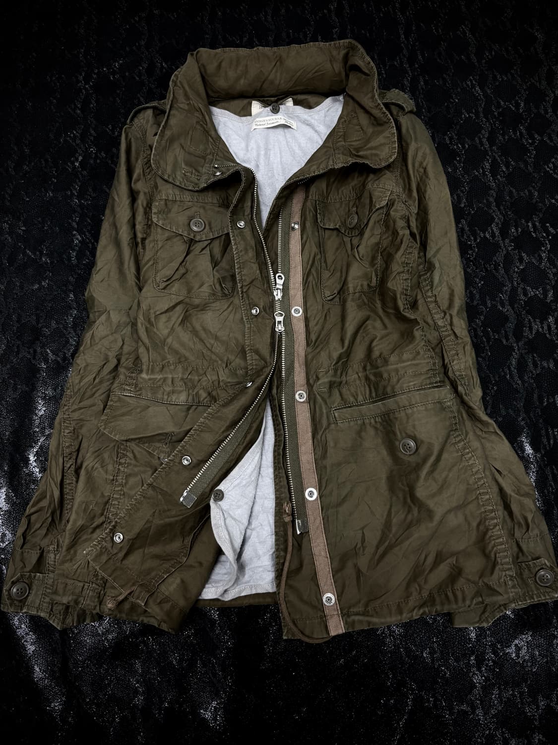  00’s Grunge Design Bono-Hoodie Multi Po 상품이미지1