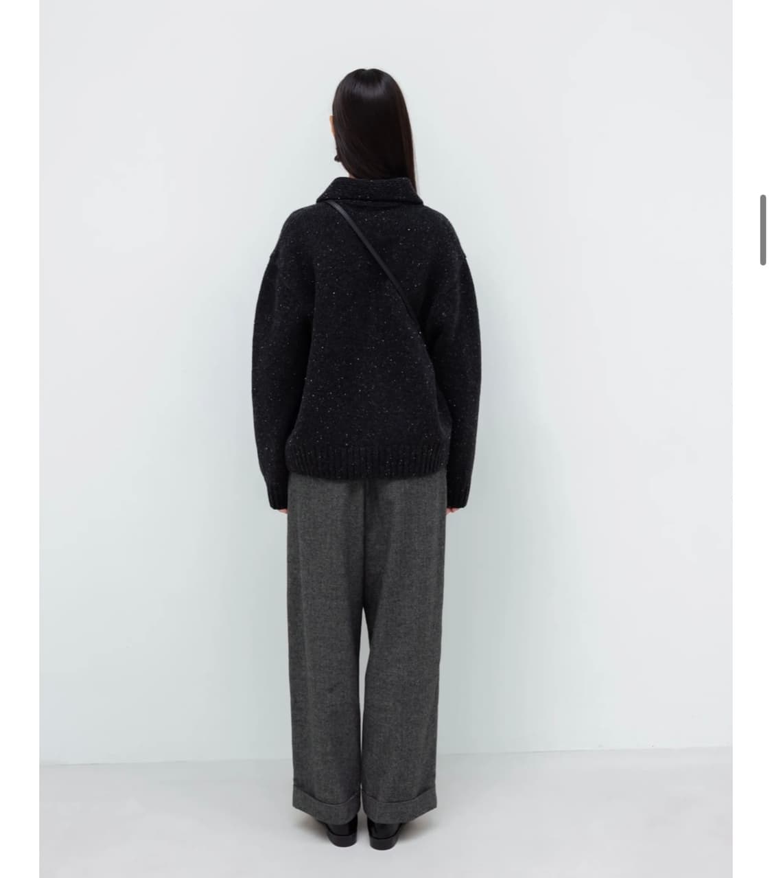 네세서리 4포켓 니트집업 가디건 차콜 상품이미지9