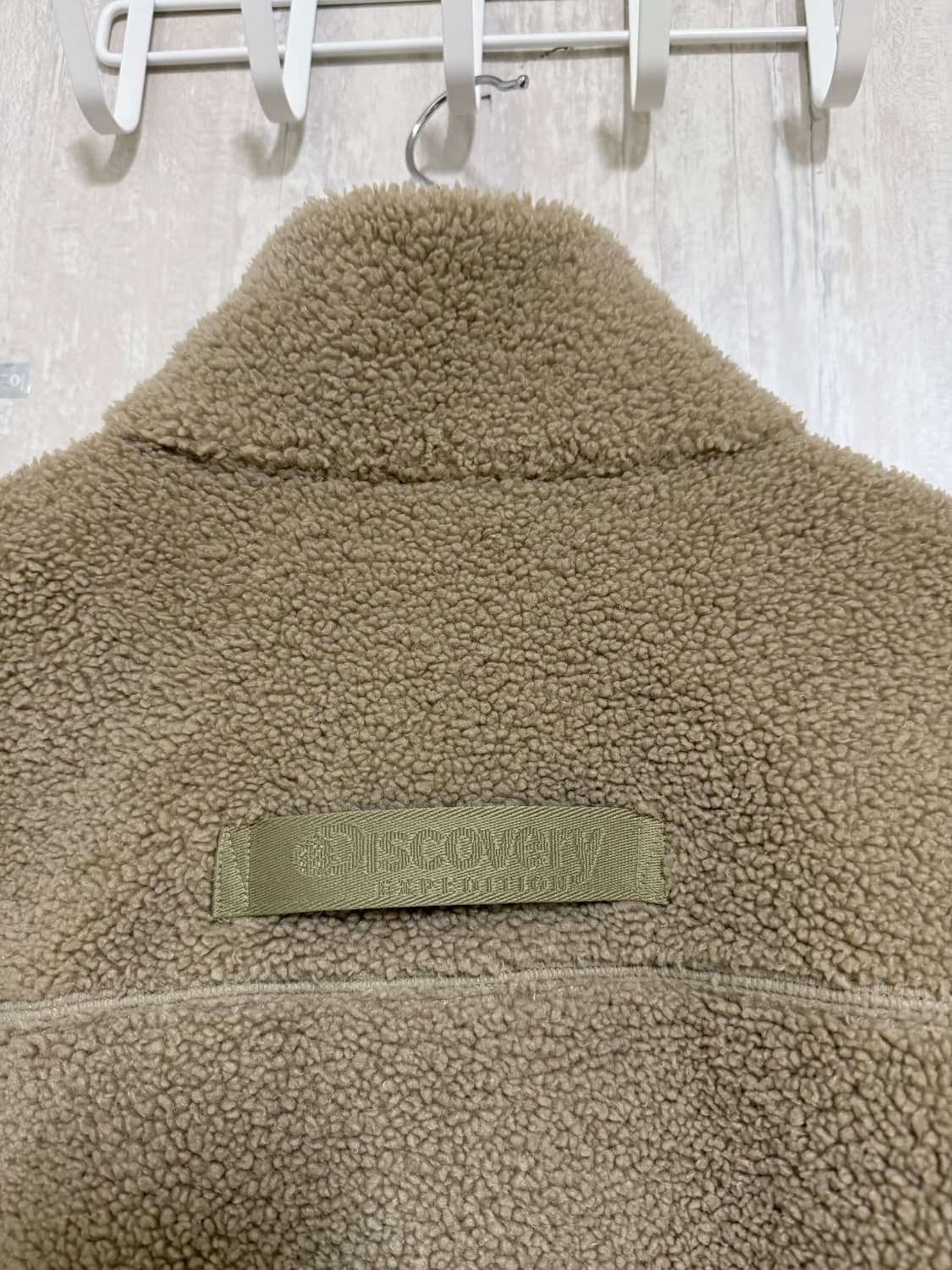 남성 95 / 디스커버리 뽀글이 후리스 집업 베이지 상품이미지7