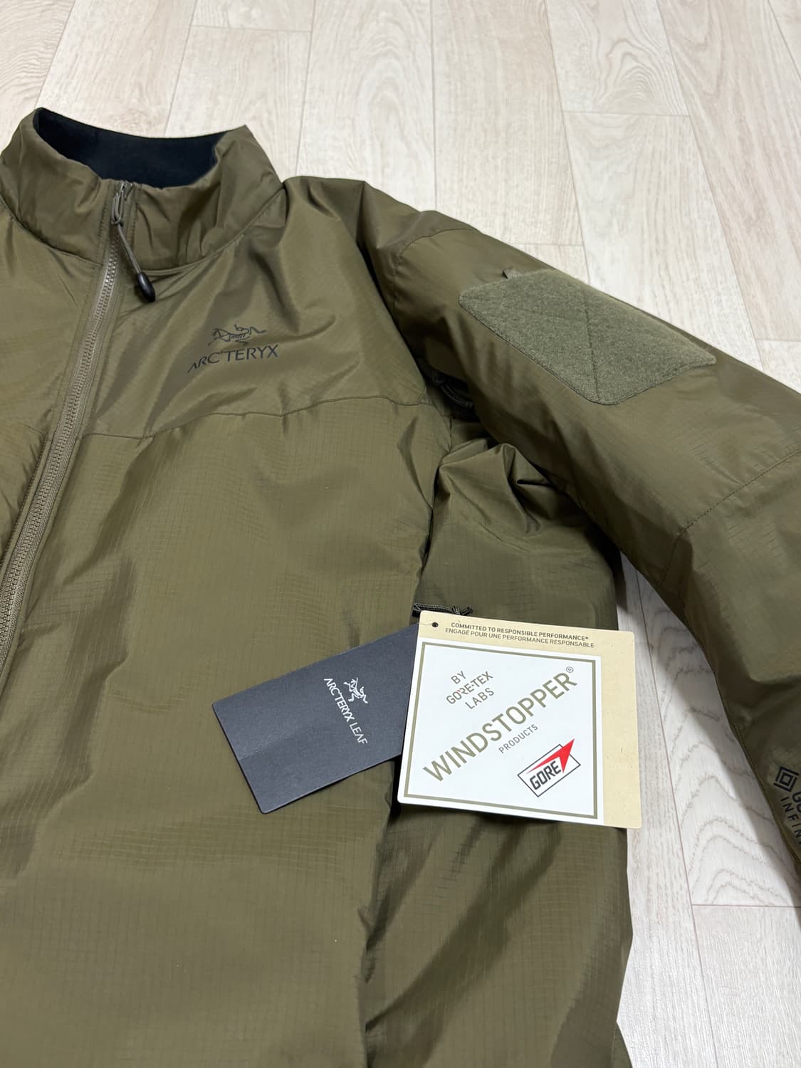 아크테릭스 리프 콜드 wx 자켓 Gen2.1 레인저그린 새상품 상품이미지3