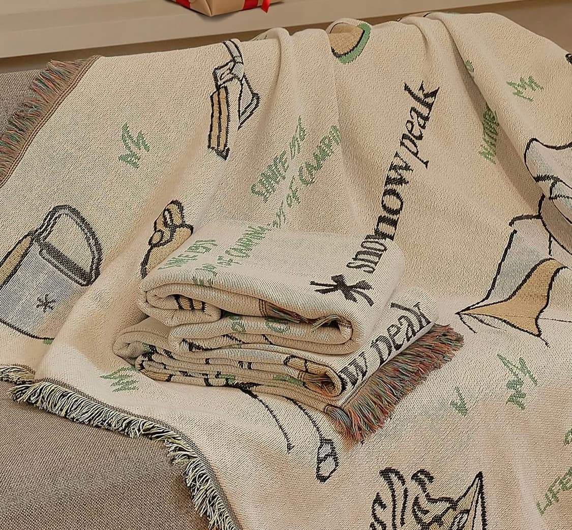 [새상품] 스노우피크 캠핑 러그 블랭킷 담요 상품이미지1