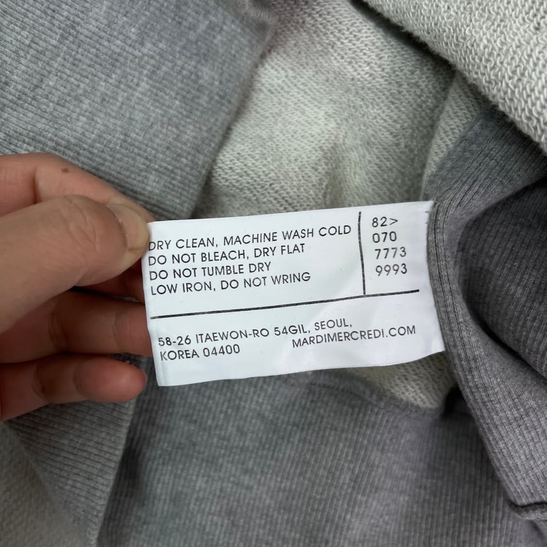 W 100 마르디 메크르디 맨투맨 상품이미지4