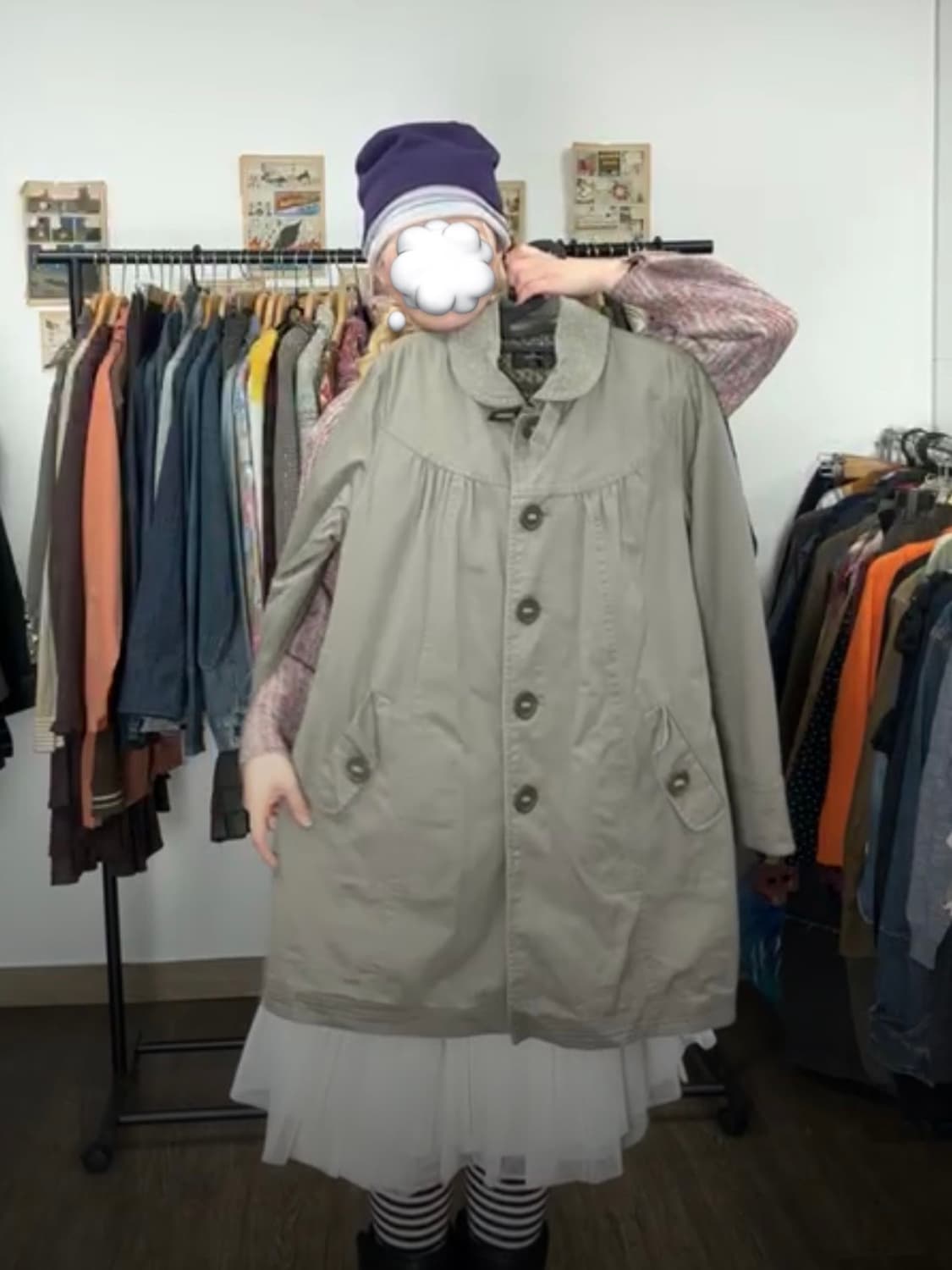 빈티지 봄 자켓 코트  상품이미지2