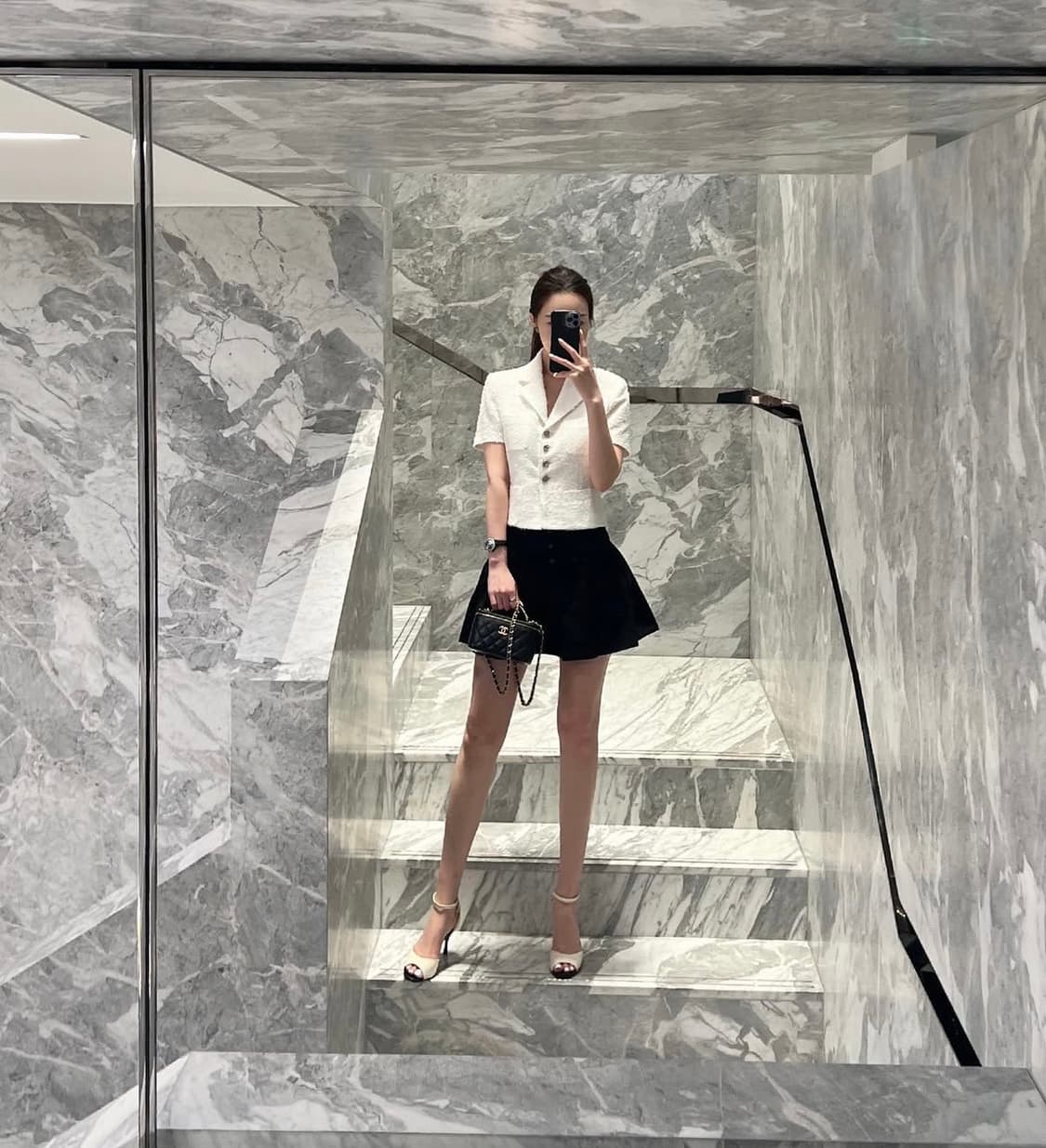 Summer Mix black tweed jacket 상품이미지3