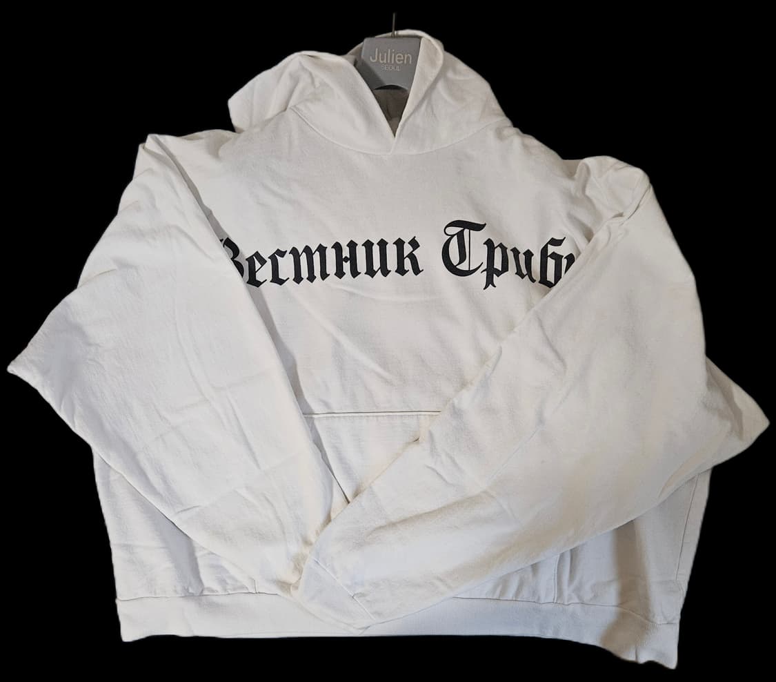 이지 고샤 트리뷴 후드 화이트 2사이즈 상품이미지2