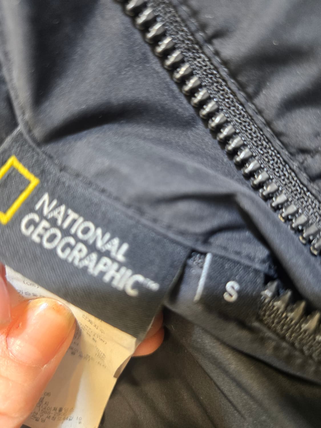 내셔널지오그래픽 블랙 후드 양면 패딩 점퍼 상품이미지5