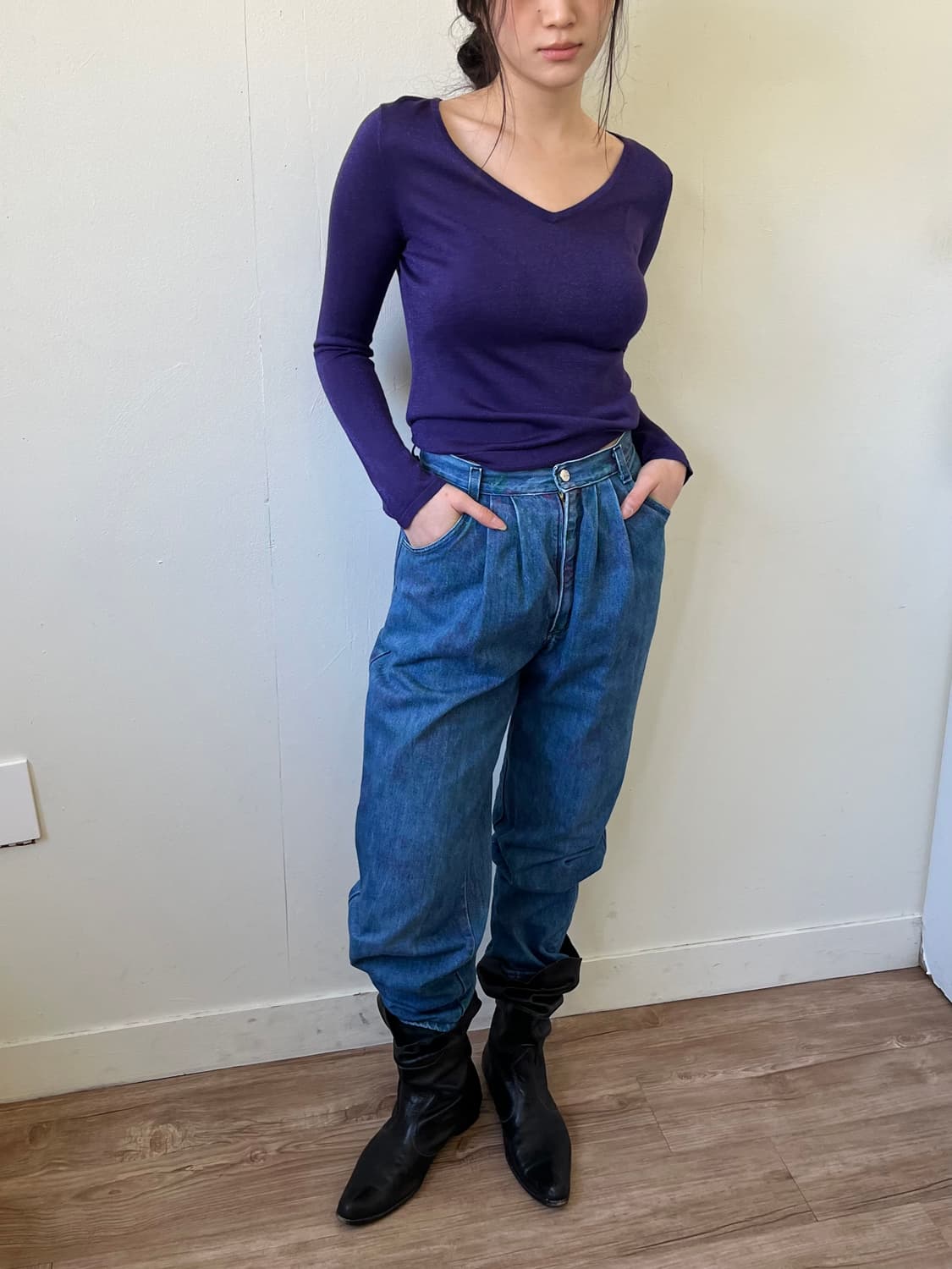 Pinky&Dianne 퍼플 탑 상품이미지4