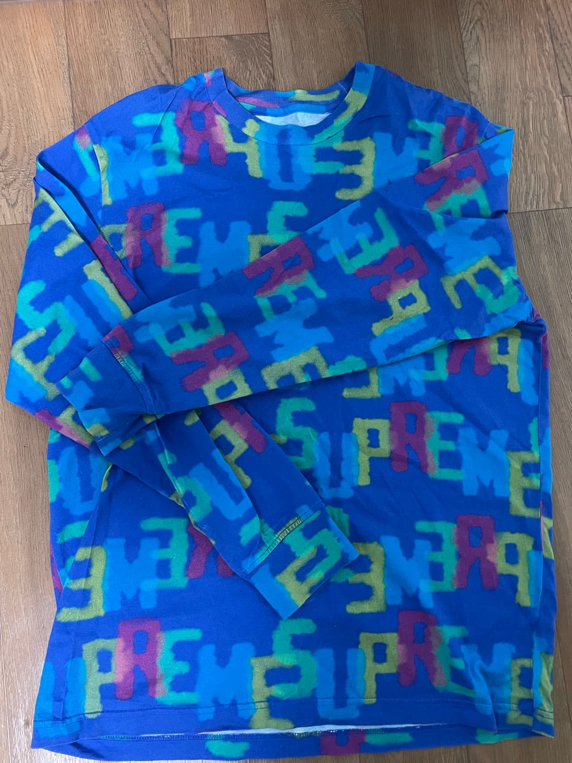 슈프림 S/S18 Letters LS Top 로얄 M 롱슬리브 상품이미지2