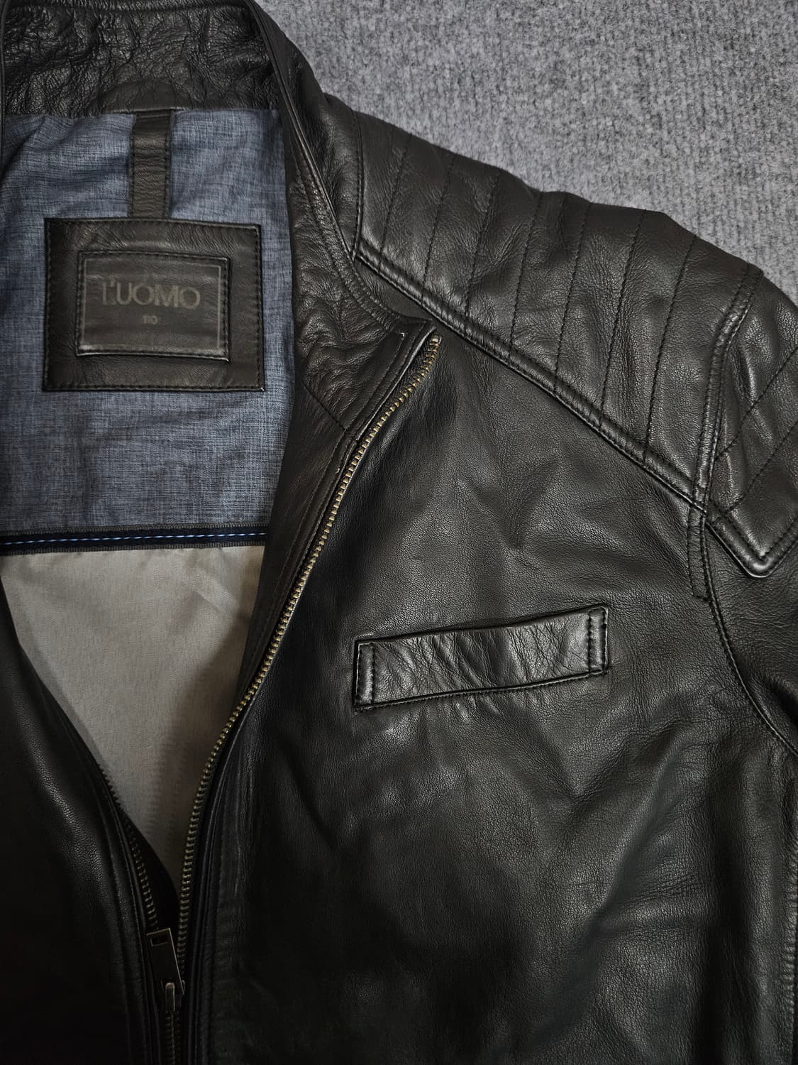 워모 양가죽 라이더 자켓(급처) 상품이미지2