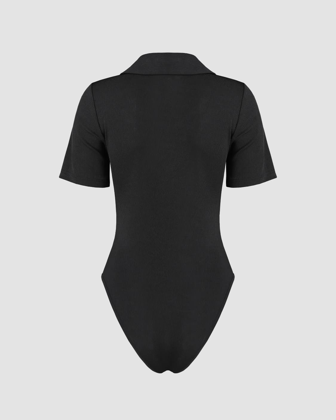 SOLID BUTTON-UP COLLARED BODYSUIT 상품이미지2