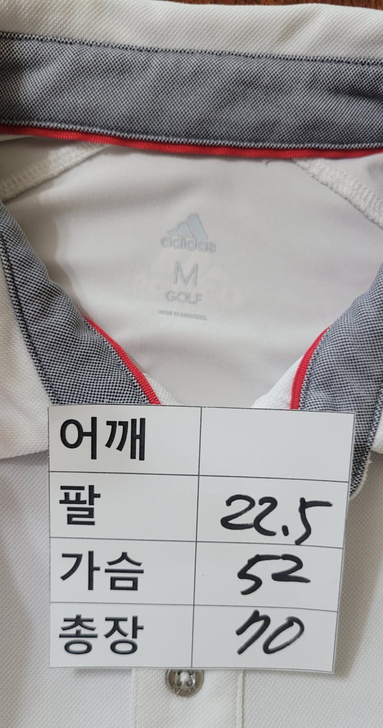 (남성95사이즈)아디다스 골프 반팔 카라티(기능성여름용) 상품이미지10