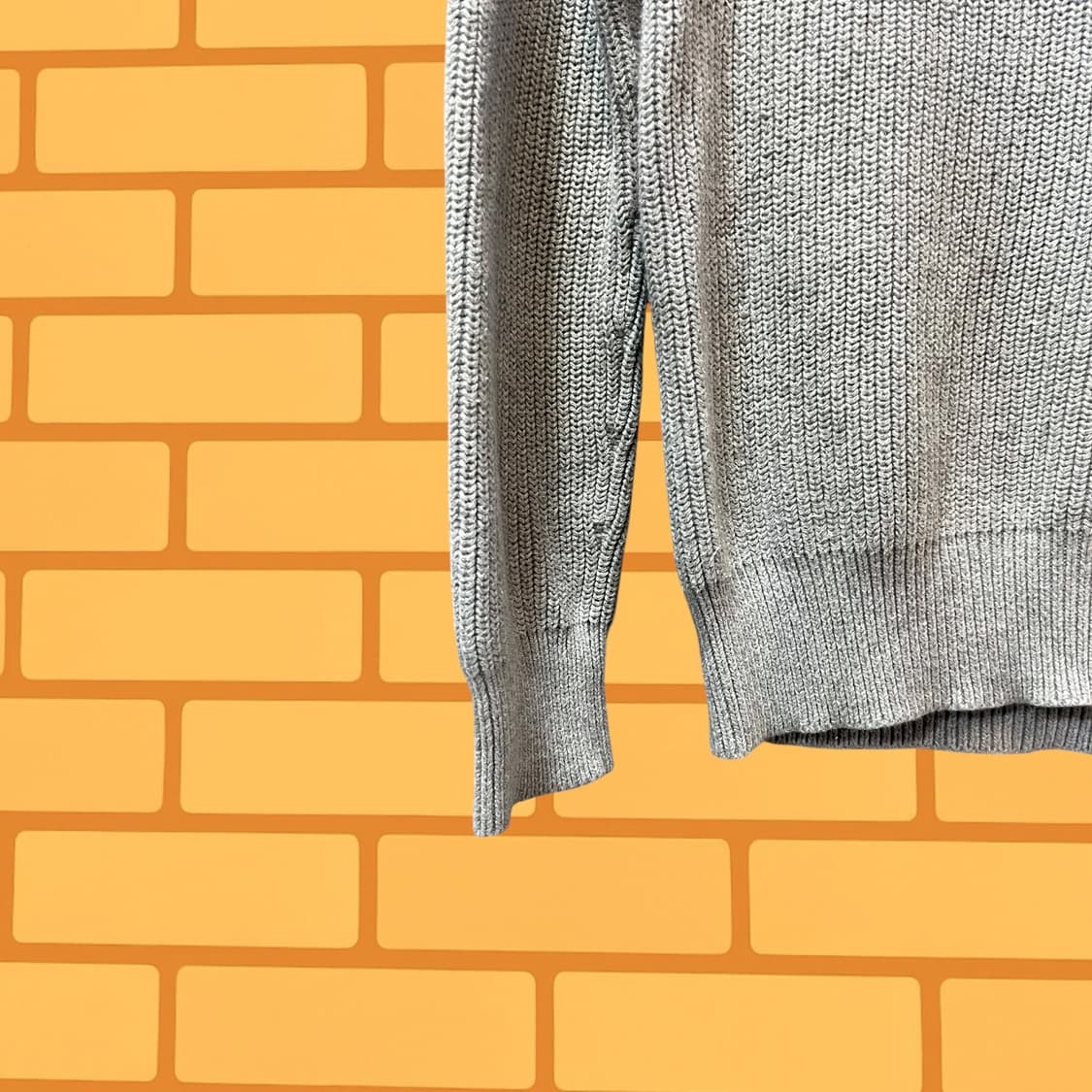 제이크루 스웨이드 암패치 그레이 니트 (L) 상품이미지5