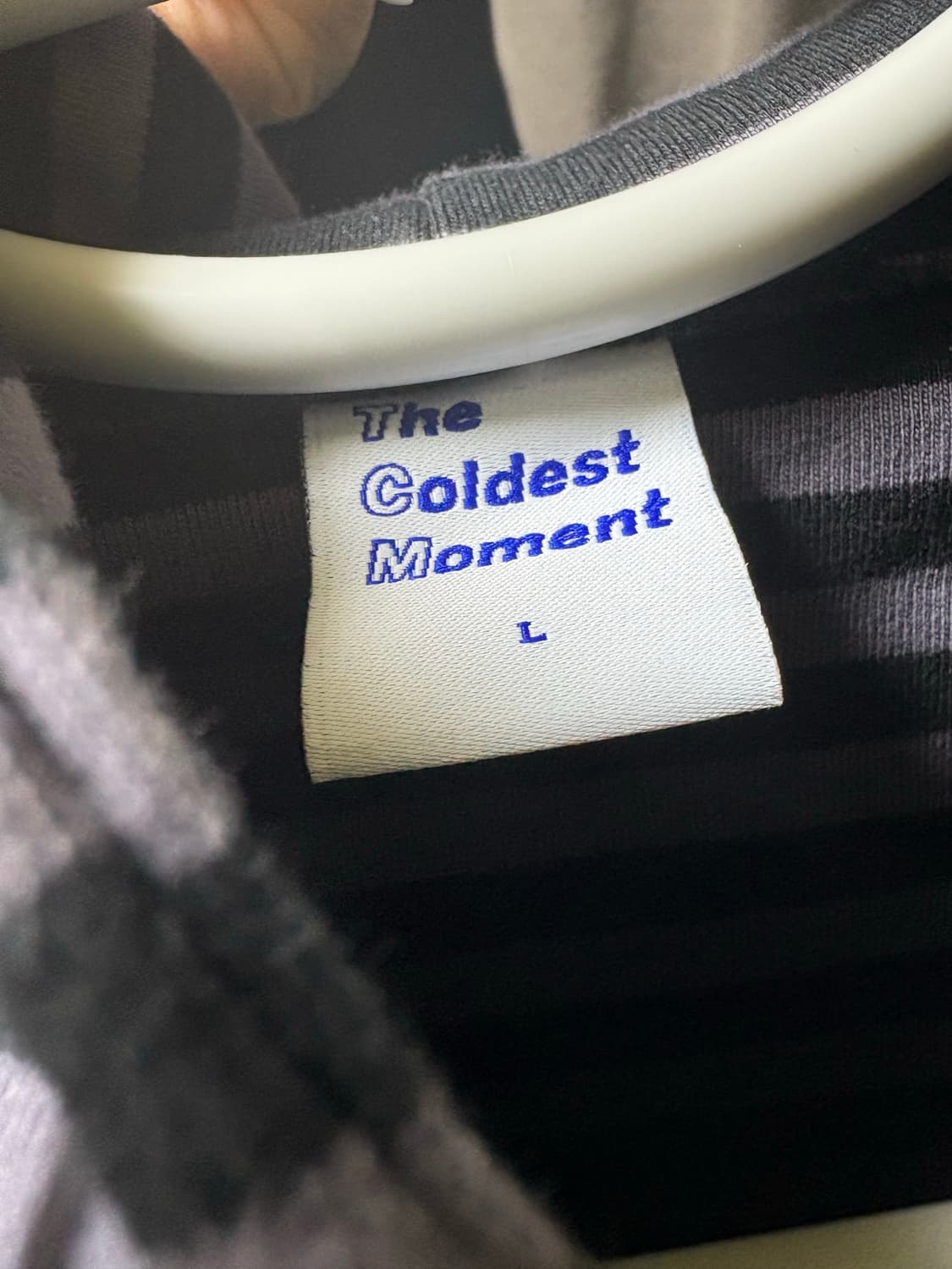 더콜디스트모먼트 스트라이프 후드집업 L사이즈 상품이미지5