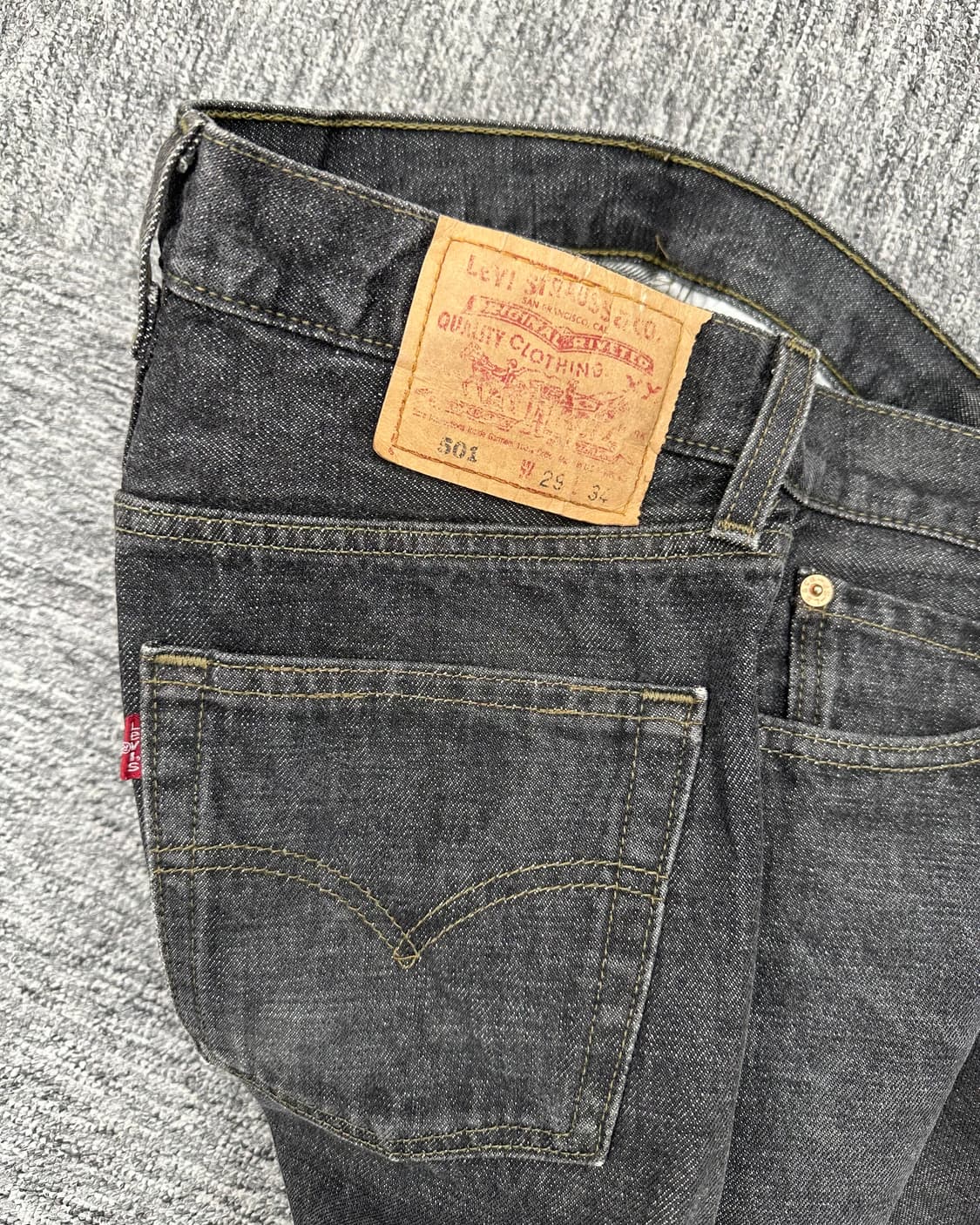 (허단36)00'S 리바이스 USA 501 흑청-M1875 상품이미지4